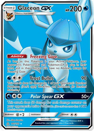 141/156 Glaceon GX - Ultra Prism