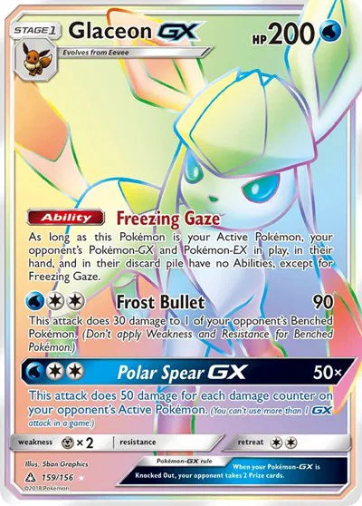 159/156 Glaceon GX - Ultra Prism