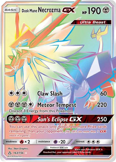 163/156 Dusk Mane Necrozma GX - Ultra Prism