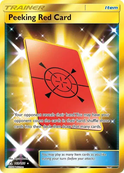 169/156 Peeking Red Card - Ultra Prism
