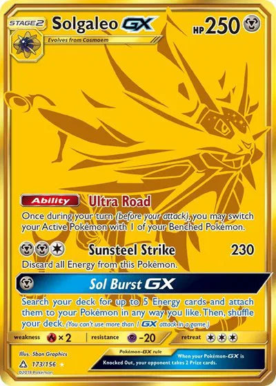 173/156 Solgaleo GX - Ultra Prism