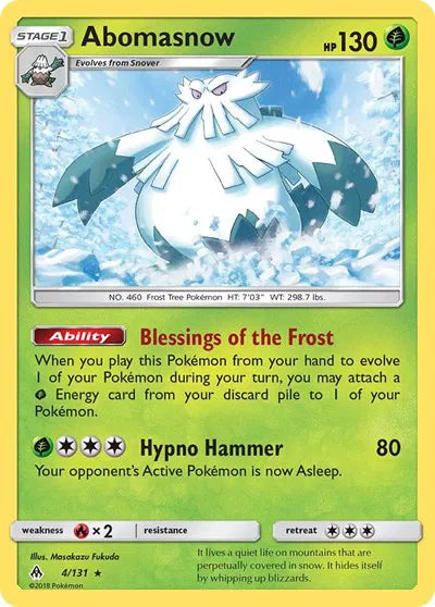 4/131 Abomasnow Reverse Holo - Forbidden Light