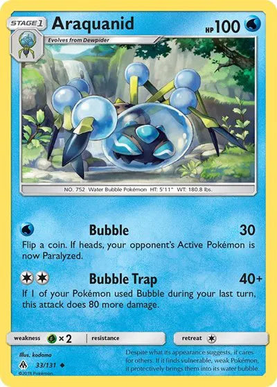 33/131 Araquanid Reverse Holo - Forbidden Light