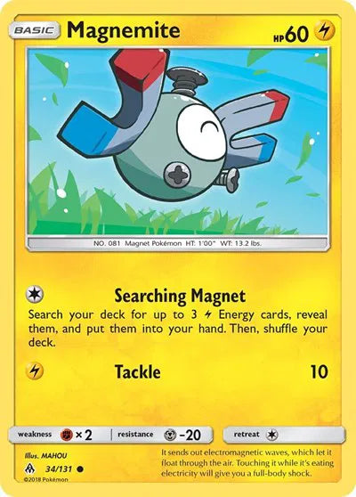 34/131 Magnemite Reverse Holo - Forbidden Light