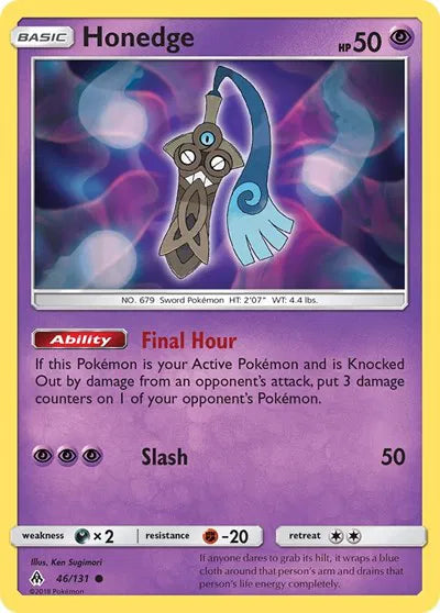 46/131 Honedge Reverse Holo - Forbidden Light