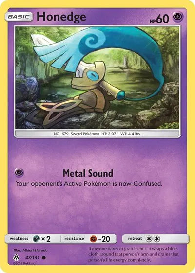 47/131 Honedge Reverse Holo - Forbidden Light