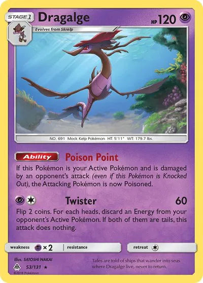 53/131 Dragalge Reverse Holo - Forbidden Light