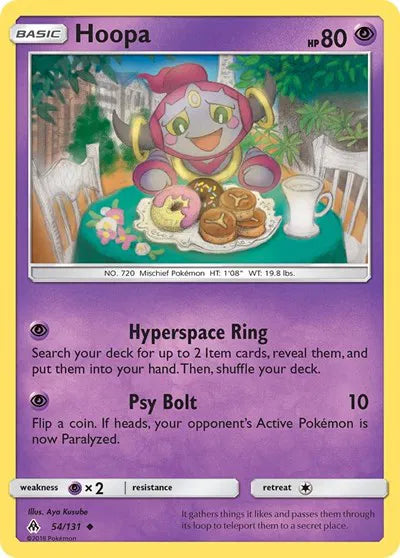 54/131 Hoopa Reverse Holo - Forbidden Light