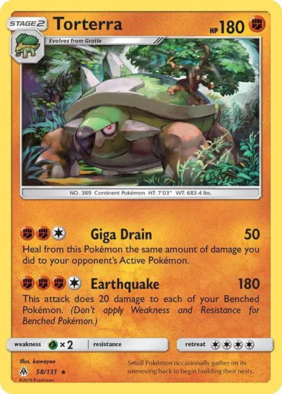 58/131 Torterra Reverse Holo - Forbidden Light