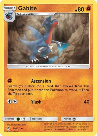 61/131 Gabite Reverse Holo - Forbidden Light