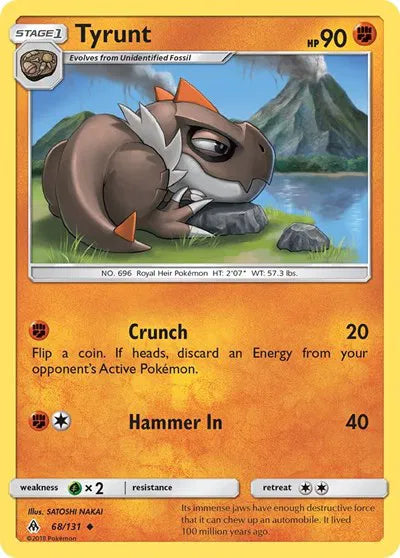 68/131 Tyrunt Reverse Holo - Forbidden Light
