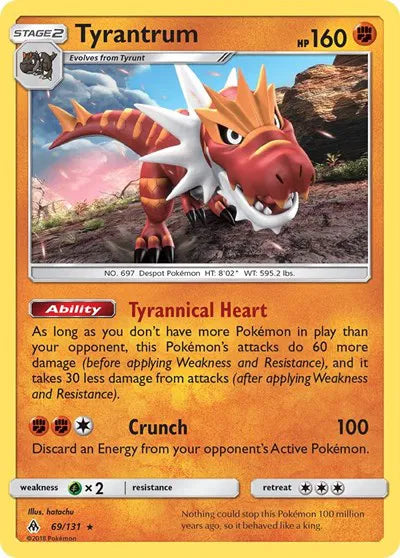 69/131 Tyrantrum Reverse Holo - Forbidden Light