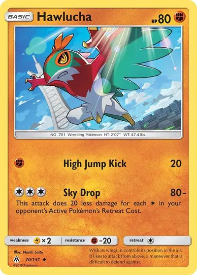 70/131 Hawlucha Reverse Holo - Forbidden Light