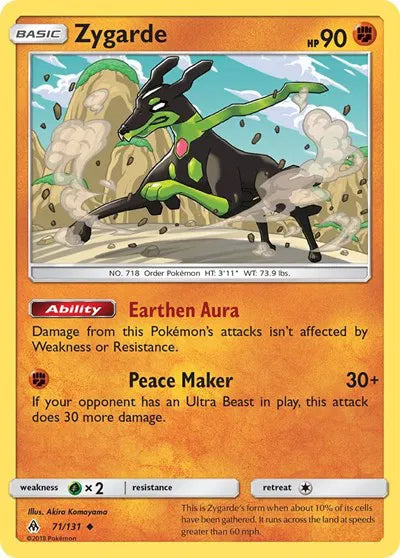 71/131 Zygarde Reverse Holo - Forbidden Light