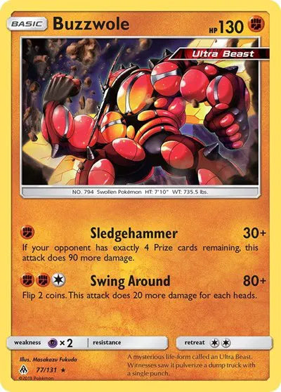 77/131 Buzzwole Reverse Holo - Forbidden Light