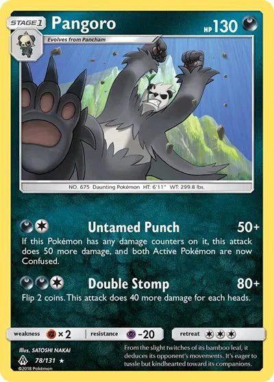 78/131 Pangoro Reverse Holo - Forbidden Light