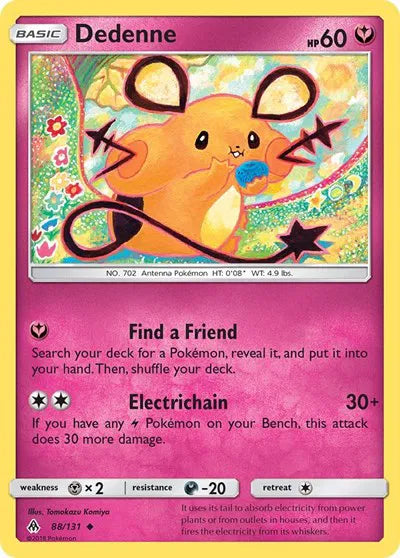 88/131 Dedenne Reverse Holo - Forbidden Light