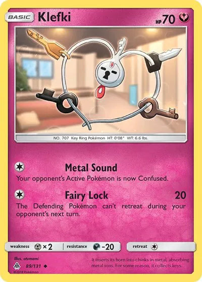 89/131 Klefki Reverse Holo - Forbidden Light