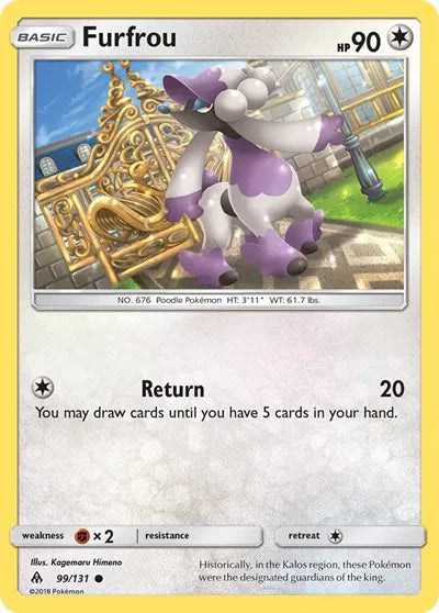 99/131 Furfrou Reverse Holo - Forbidden Light