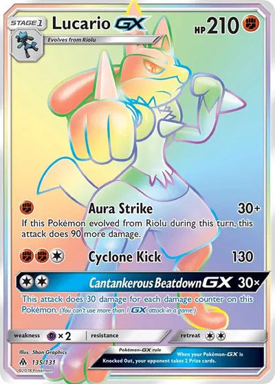 135/131 Lucario GX - Forbidden Light