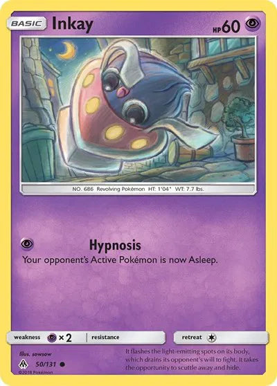 50/131 Inkay Reverse Holo - Forbidden Light