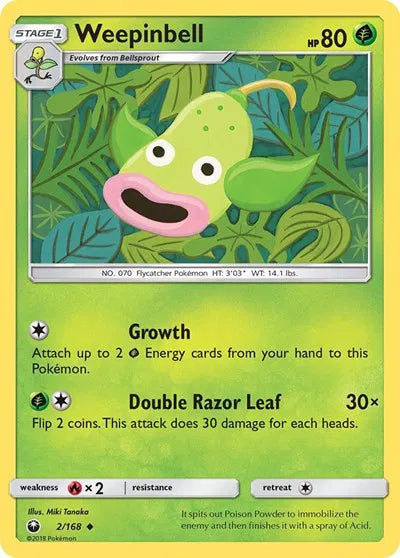 2/168 Weepinbell Reverse Holo - Celestial Storm