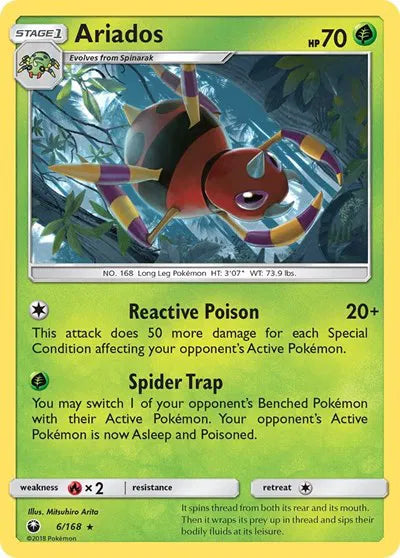6/168 Ariados Holofoil - Celestial Storm