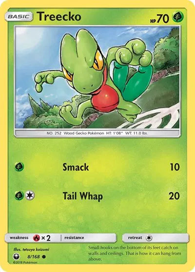 8/168 Treecko Reverse Holo - Celestial Storm