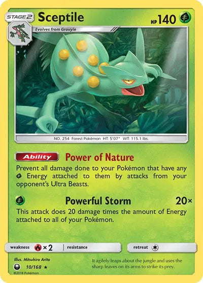 10/168 Sceptile Reverse Holo