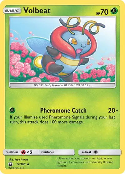 17/168 Volbeat Reverse Holo - Celestial Storm