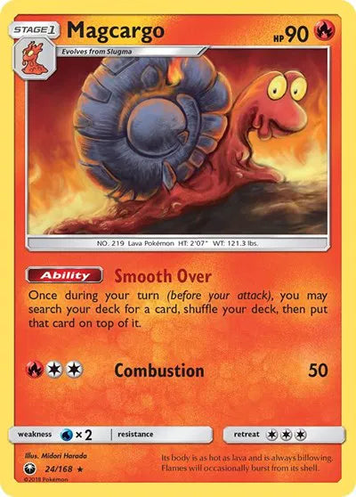 24/168 Magcargo Reverse Holo - Celestial Storm