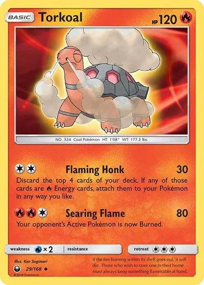 29/168 Torkoal Reverse Holo - Celestial Storm