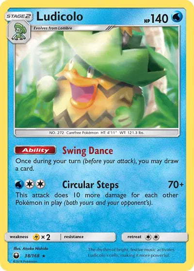 38/168 Ludicolo Reverse Holo - Celestial Storm