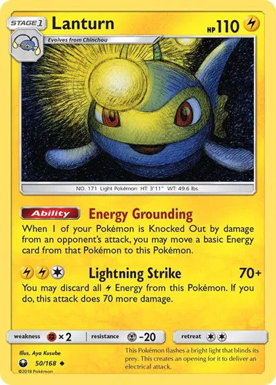 50/168 Lanturn Reverse Holo - Celestial Storm