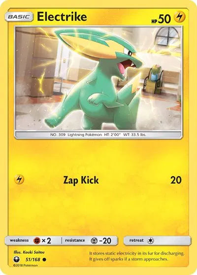 51/168 Electrike Reverse Holo - Celestial Storm