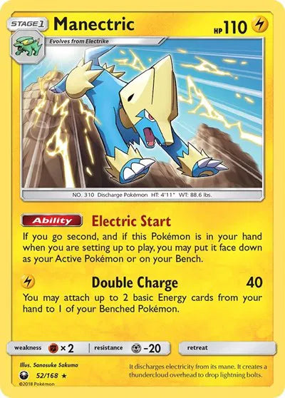 52/168 Manectric Reverse Holo - Celestial Storm