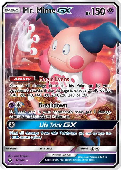 56/168 Mr. Mime GX - Celestial Storm