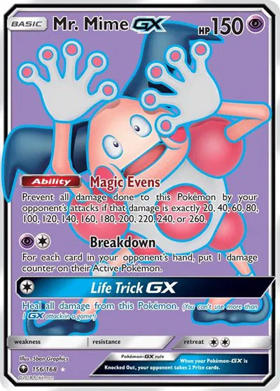 156/168 Mr. Mime GX - Celestial Storm