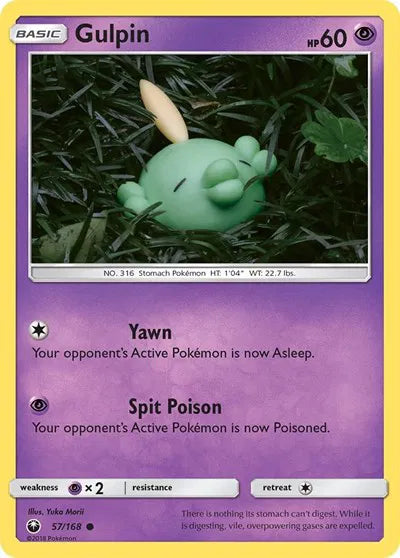 57/168 Gulpin Reverse Holo - Celestial Storm