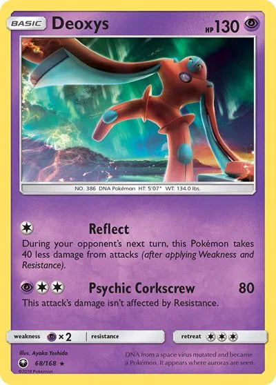 68/168 Deoxys Reverse Holo - Celestial Storm