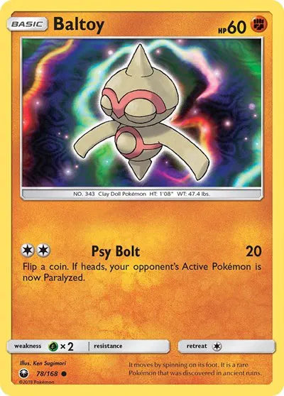 78/168 Baltoy Reverse Holo - Celestial Storm