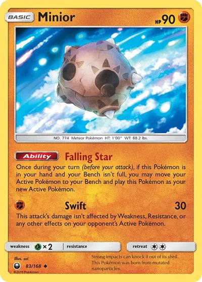 83/168 Minior Reverse Holo - Celestial Storm