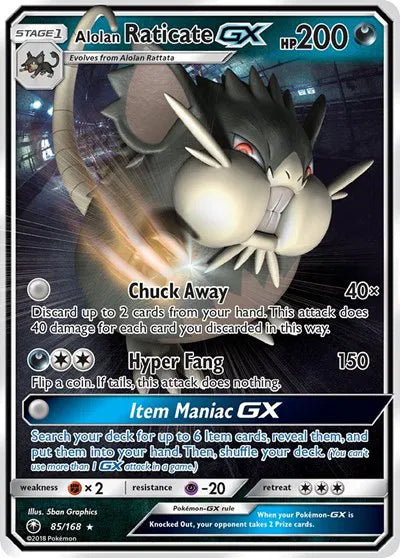 85/168 Alolan Raticate GX - Celestial Storm