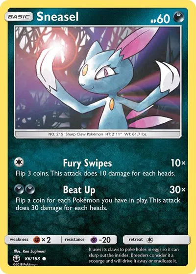 86/168 Sneasel Reverse Holo - Celestial Storm