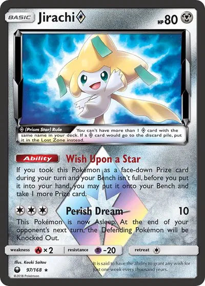97/168 Jirachi Prism Star - Celestial Storm