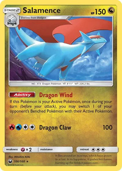 106/168 Salamence Holofoil
