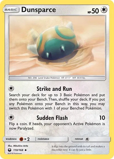 110/168 Dunsparce Reverse Holo
