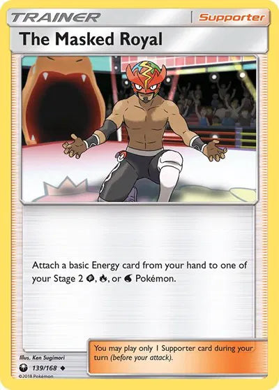 139/168 The Masked Royal Reverse Holo - Celestial Storm