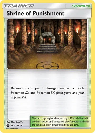 143/168 Shrine of Punishment Reverse Holo - Celestial Storm