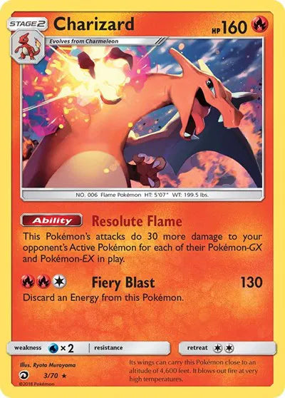 3/70 Charizard Holofoil - Dragon Majesty